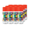 Australian Export 12PK 250gm Aerosol Spray Paint Cans [Colour: International Orange]