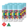 Australian Export 12PK 250gm Aerosol Spray Paint Cans [Colour: Creation Blue]