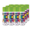 Australian Export 12PK 250gm Aerosol Spray Paint Cans [Colour: Lime Green]