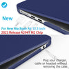 15 inch Air 2023 MacBook Air Matte Case  A2941 M2 Chip Hard Shell Case Keyboard Cover Blue