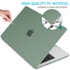 15 inch Air 2023 MacBook Air Matte Case  A2941 M2 Chip Hard Shell Case Keyboard Cover Midnight Green