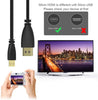 1.5M Micro HDMI to HDMI Adaptor Cable 1080P TV AV Adapter Audio Video Converter