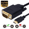 1.8M 6 Feet HDMI Male to VGA Male Cable for Computer, Laptop, PC, Monitor ETC