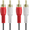 3M 2-RCA Male To Male Dual 2RCA Cable, 2 RCA Stereo Audio Cord Connector