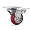 4x 4 inch Heavy Duty 2x Fixed + 2x Swivel Casters Load 520kg Lockable Castor Caster Wheels Swivel Casters with Brakes