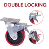 5 inch Industrial 500KG Caster Wheels Swivel with Brake Locking Casters Castor Wheels Cart Furniture Workbench