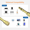 3.5mm Stereo Female to 6.35mm Male  Stereo Audio Jack Adapter for Aux Cable Guitar Amplifier Headphone