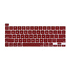 Keyboard Cover Skin For MacBook Pro 13 Pro 16 A2338 A2289 A2251 A2141 M1 M2 2020 to 2023 Wine Red