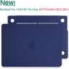 Suitable for MacBook Pro 14 Max Inch Case 2023 2022 2021 M2 A2779 M1 A2442 Hardshell Case Keyboard Cover Blue