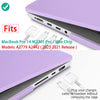 Suitable for  MacBook Pro 14 Max Inch Case 2023 2022 2021 M2 A2779 M1 A2442 Hardshell Case Keyboard Cover Purple