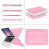 Suitable for  MacBook Pro 16 inch Case 2023 2022 2021 M2 A2780 A2485 M1 Pro/Max Hard Shell Case Keyboard Cover Pink