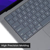 Keyboard Cover Skin For MacBook Air Pro 13 13.6 14 15.3 16 A2442 A2779 A2485 A2780 A2681 A2941 M1 M2 2021 to 2023 Grey