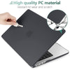 Suitable for  2023 2022 MacBook Air 13 inch case M2 Model A2681 Hard Shell Case Keyboard Cover Black