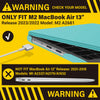 Suitable for  2023 2022 MacBook Air 13 inch case M2 Model A2681 Hard Shell Case Keyboard Cover Turquoise