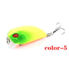 6x Popper Crank 5.1cm Fishing Lure Lures Surface Tackle Fresh Saltwater