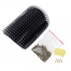 Cat Self Groomer Catnip  Dog Cat Toy Corner Groomer Wall Corner Scratcher Comb Grooming Massage Brush Black