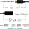 DisplayPort Male to HDMI Female Gold-Plated DP Display Port to HDMI Adapter