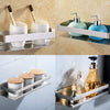 Brushed Bathroom Shower Shelf Kitchen Rack Storage Shelves Shampoo Holder Organizer