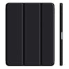 iPad 10th Case 10.9 Inch 2022 with Pencil Holder, Smart iPad Clear Case with Soft TPU Auto Wake Sleep Black