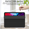 iPad Pro 11 Inch 2020 Soft Tpu Smart Premium Case Auto Sleep Wake Stand Cover Pencil holder Black