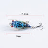 4x Popper Poppers 5cm Fishing Lure Lures Surface Tackle Fresh Saltwater