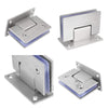 90 Degree Glass Door Cupboard Showcase Cabinet Clamp Glass Shower Doors Hinge 304 Steel