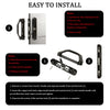 Sliding Patio Door Handle Set Mortise Lock Suitable for Sliding Glass Patio Door Keyed Black