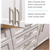 Brushed Stainless steel Kitchen Door Cabinet Drawer Handle Pulls 192MM