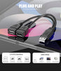 USB Splitter 1 Male to 2 Female USB Extension Cable Connectors USB 2.0 Male to Dual USB Female Splitter