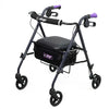 Ultra Light Mobility Rollator Wheelie Walker Eggplant