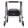 Ultra Light Mobility Rollator Wheelie Walker Eggplant