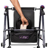 Ultra Light Mobility Rollator Wheelie Walker Eggplant