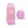 Kids Sleeping Bag Happy Children Toy Plush Pink Cat Large