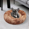 Pawfriends Dog Cat Pet Calming Bed Washable ZIPPER Cover Warm Soft Plush Round Sleeping 100