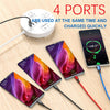 Mobax Nylon Woven 3A Super Fast Charging 4-in-1 USB Charger Charging Cable for Android