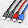 Mobax Nylon Woven 3A Super Fast Charging 4-in-1 USB Charger Charging Cable for Android