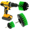 Tooleiz Three-Piece Electric Drill Set Bathroom Carpet Sink Cleaning Brush Head Green