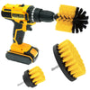 Tooleiz Three-Piece Electric Drill Set Bathroom Carpet Sink Cleaning Brush Head Yellow