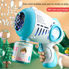 Bubblerainbow Blue Boys and Girls Hold Automatic Watertight Bubble Guns Girls' Hearts