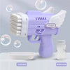 Bubblerainbow 42 Hole Angel Wing Automatic Bubble Blowing Bubble Gun Launcher Toy Purple