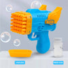 Bubblerainbow 42 Hole Angel Wing Automatic Bubble Blowing Bubble Gun Launcher Toy Yellow