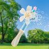 Bubblerainbow Peppa Pig Windmill Bubble Machine Hand-Held Stick Electric Bubble Toy Blue