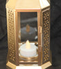 Gold Metal Miners Lantern Summer Xmas Wedding Home Party Room Balconey Deck Decoration 21cm Tealight Candle