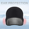 Helmet Fleece Inner Liner Cycling Skull Cap Winter Thermal MTB Mountain Cycling Cap for Men Women Headwear for Running Skiing & Winter Sports BLACK Rockbros