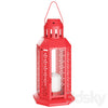 10 Pack of Red Metal Miners Lantern Summer Xmas Wedding Home Party Room Balconey Deck Decoration 21cm Tealight Candle