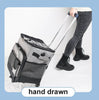 Cooler Picnic Bag Trolley Thermally Insulated - 36L - 60 cans - Grey - Drinks Food Cool Bag Rainproof