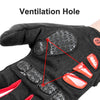 Full Finger MTB Gloves Large Size for Mountain Road Bike Breathable Red Rockbros Unisex Device Friendly Finger Material Anti Slip