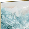 120X80cm Wave's Embrace Dark Wood Framed Canvas Wall Art