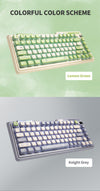 KZZI K75 PRO RGB 75% Wireless Gasket Mechanical Night Grey Keyboard, Triple Mode, Eternity Tactile Switch