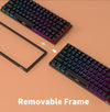 ROYAL KLUDGE RK84 Wireless Hot Swap Black 65% Mechanical Keyboard, Red Switch